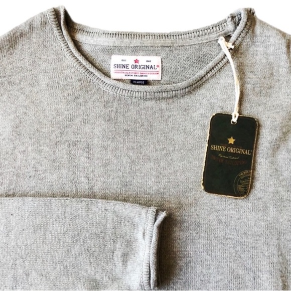 NWT Shine Original Knit Crewneck Sweater XL - Picture 3 of 4